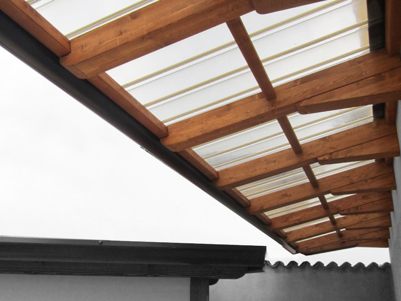 Rossini Legnostrutture - Coperture a sbalzo - Pensilina Sky